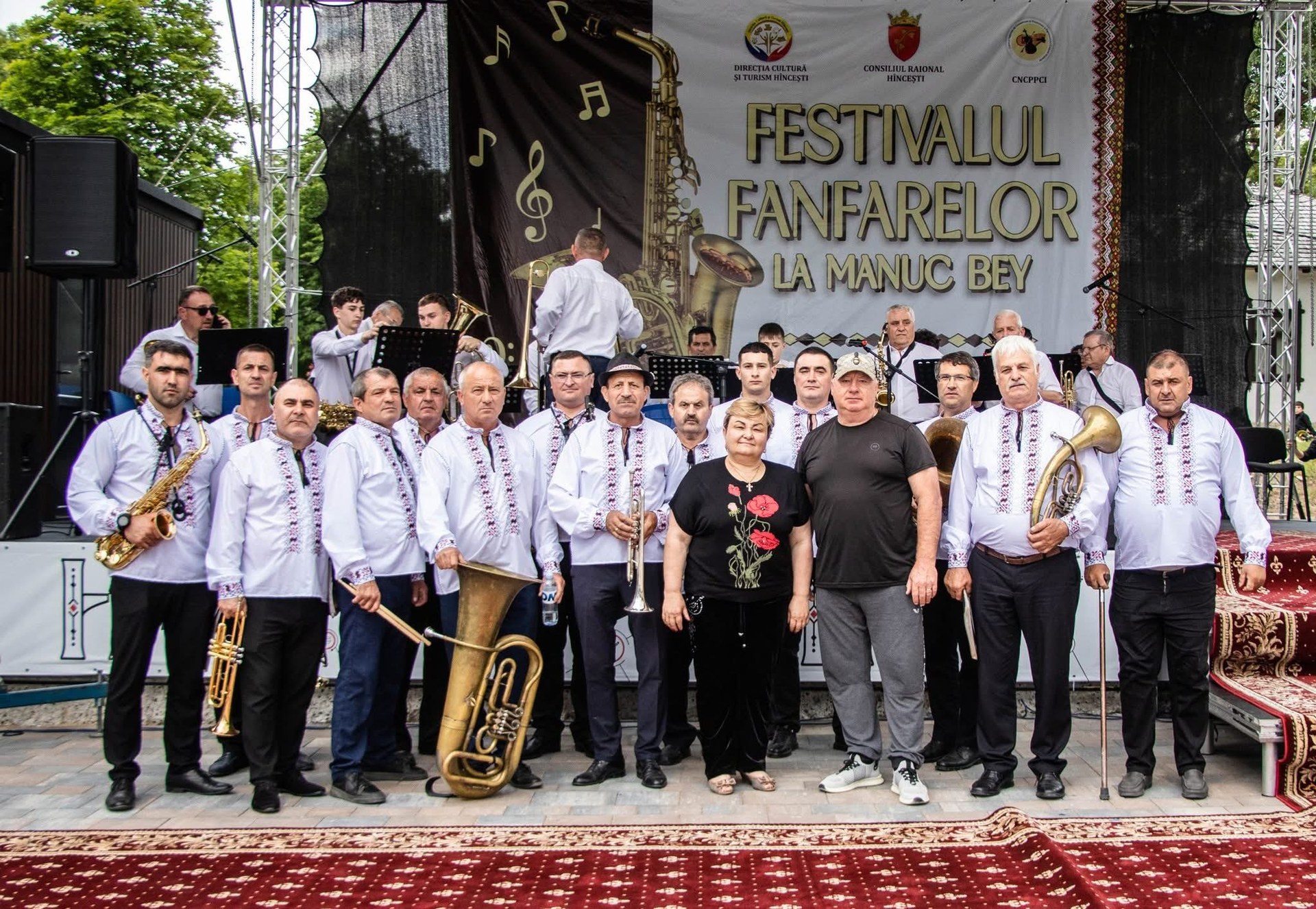 Fanfara satului Măgdăcești la Festivalul Fanfarelor