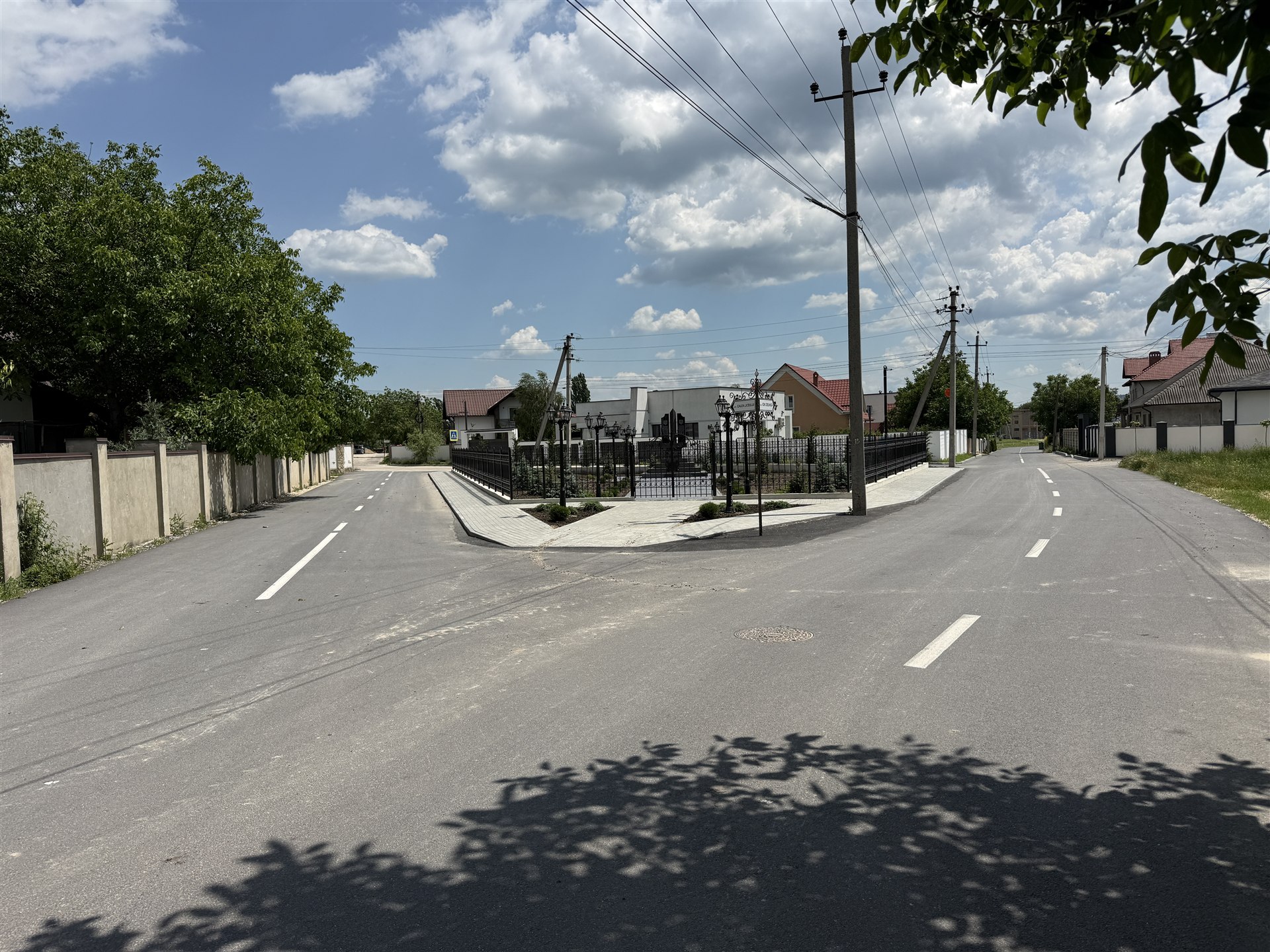 Parcul Eroilor din Măgdăcești după amenajare